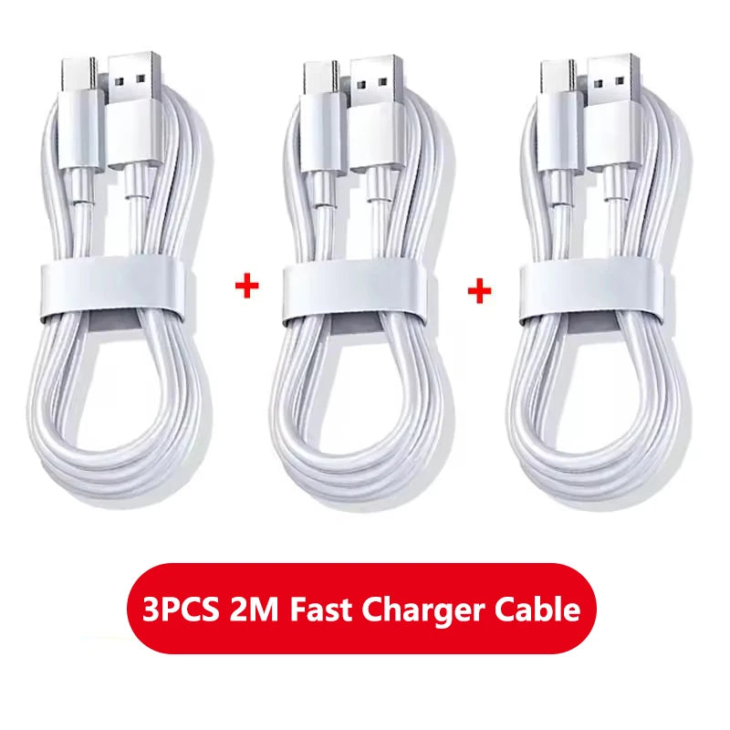 6A 100W Type C Fast Charging Cable Phone Charger USB C Data Cord For Huawei Mate 40 50 Honor Xiaomi Samsung Quick Charge Cable