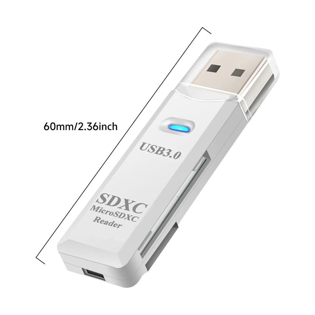 2 in 1 USB 3.0 Card Reader Micro TF sd card Reader usb adapter High Speed Cardreader TF Memory card For PC Laptop Accessories