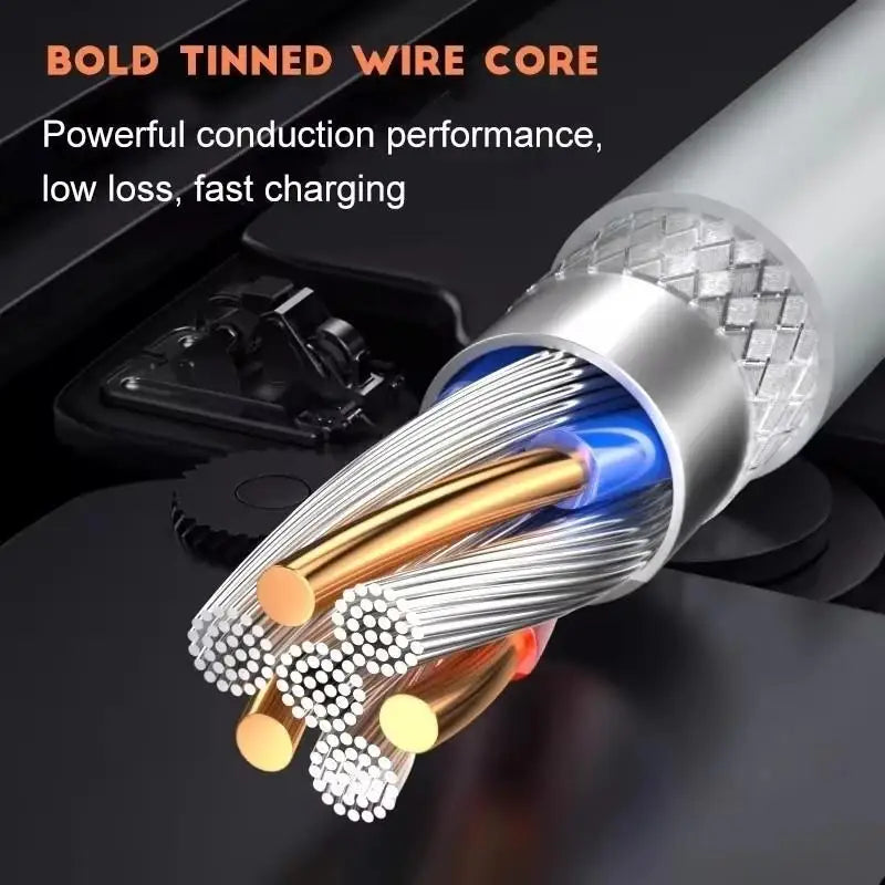 6A 100W Type C Fast Charging Cable Phone Charger USB C Data Cord For Huawei Mate 40 50 Honor Xiaomi Samsung Quick Charge Cable