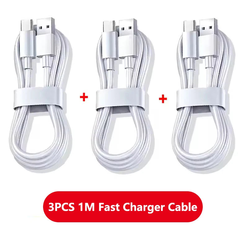 6A 100W Type C Fast Charging Cable Phone Charger USB C Data Cord For Huawei Mate 40 50 Honor Xiaomi Samsung Quick Charge Cable